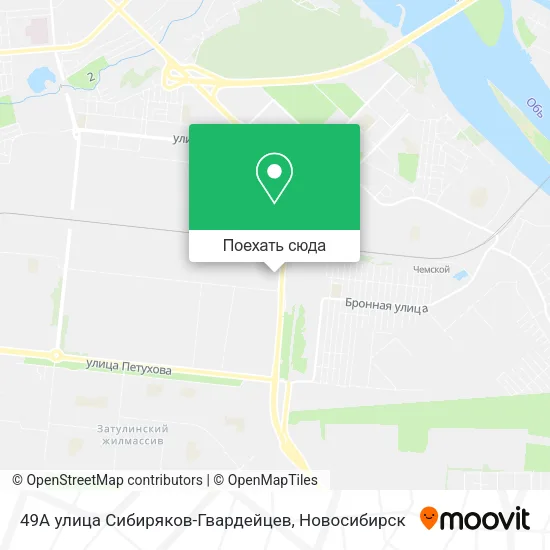 Карта 49А улица Сибиряков-Гвардейцев