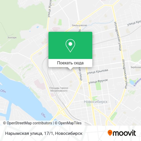 Карта Нарымская улица, 17/1