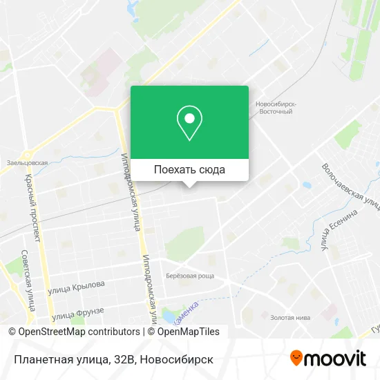 Карта Планетная улица, 32В
