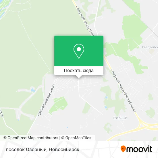 Карта посёлок Озёрный