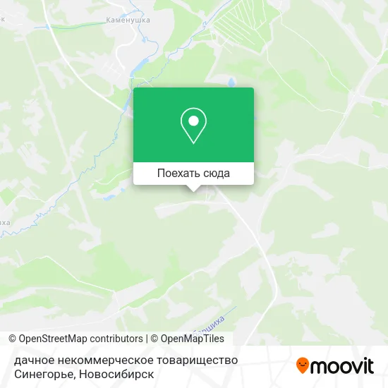 Карта дачное некоммерческое товарищество Синегорье