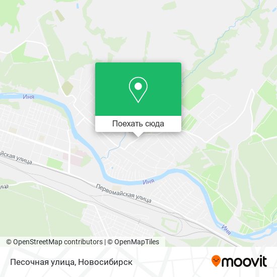 Карта Песочная улица