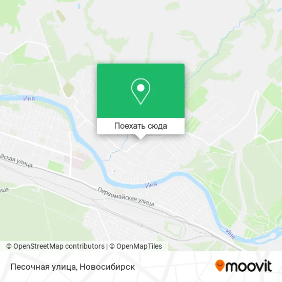 Карта Песочная улица