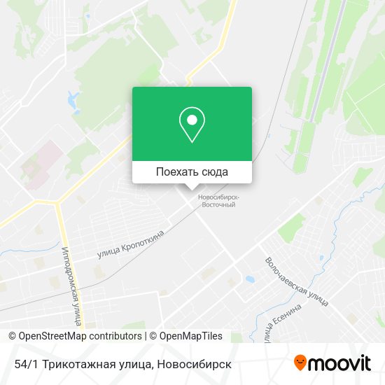 Карта 54/1 Трикотажная улица