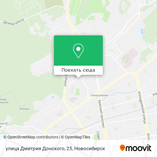 Карта улица Дмитрия Донского, 25