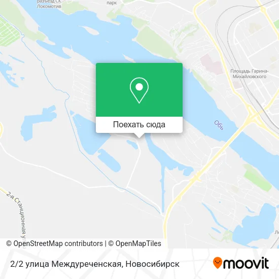 Карта 2/2 улица Междуреченская