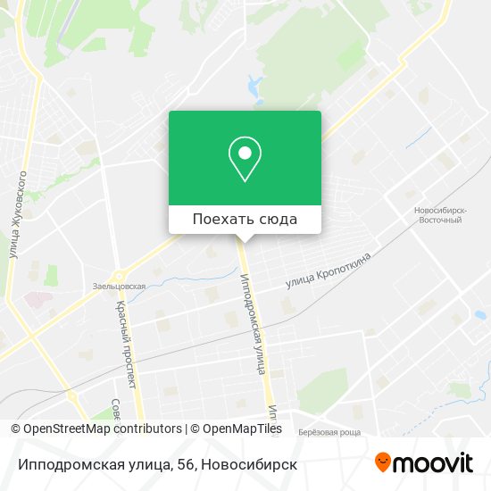 Карта Ипподромская улица, 56