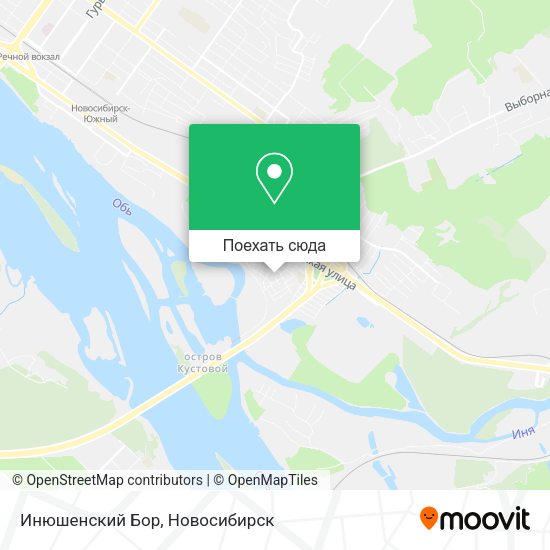 Карта Инюшенский Бор
