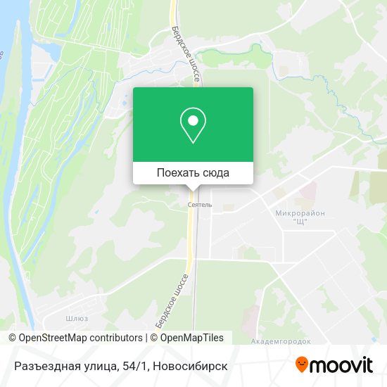 Карта Разъездная улица, 54/1
