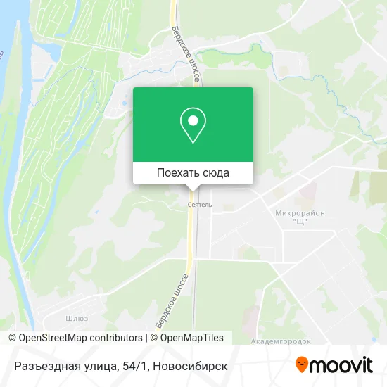 Карта Разъездная улица, 54/1