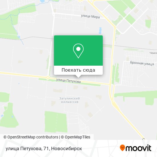Карта улица Петухова, 71