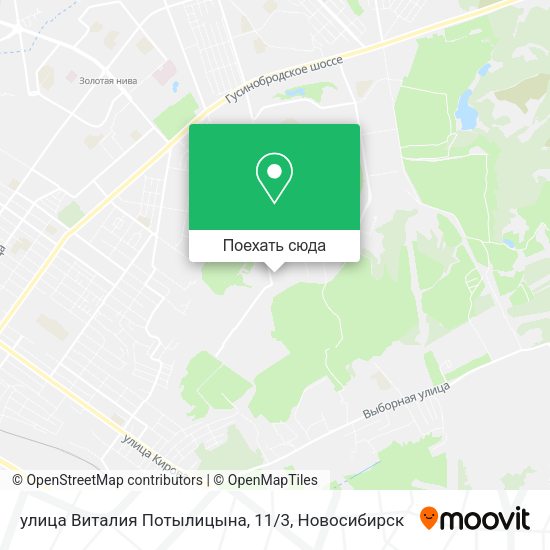 Карта улица Виталия Потылицына, 11/3