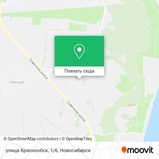 Карта улица Краснообск, 1/6