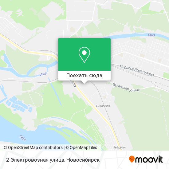 Карта 2 Электровозная улица