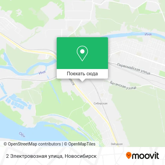 Карта 2 Электровозная улица