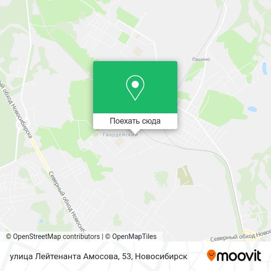 Карта улица Лейтенанта Амосова, 53
