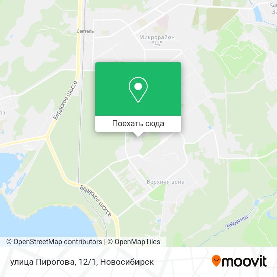 Карта улица Пирогова, 12/1