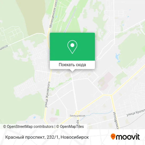 Карта Красный проспект, 232/1