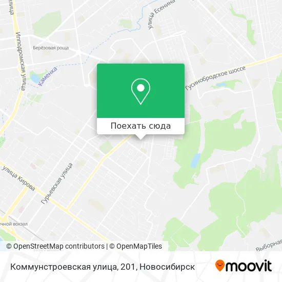 Карта Коммунстроевская улица, 201