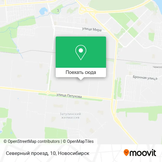 Карта Северный проезд, 10