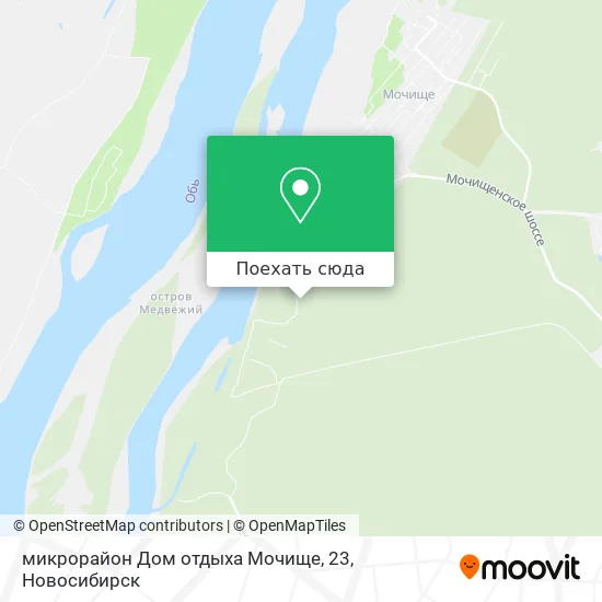 Карта микрорайон Дом отдыха Мочище, 23