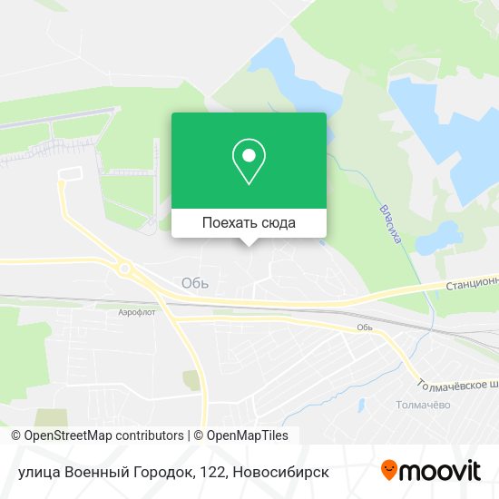 Карта улица Военный Городок, 122