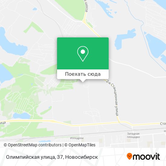 Карта Олимпийская улица, 37
