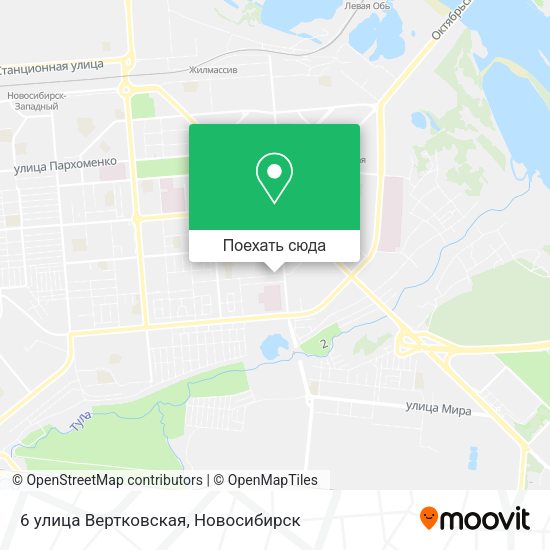 Карта 6 улица Вертковская