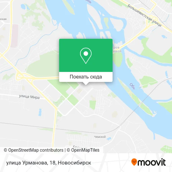 Карта улица Урманова, 18
