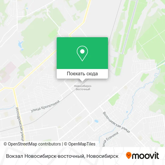 Карта Вокзал Новосибирск-восточный