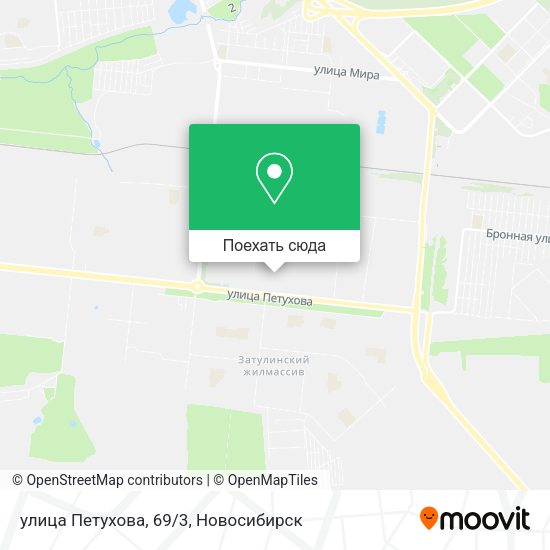 Карта улица Петухова, 69/3