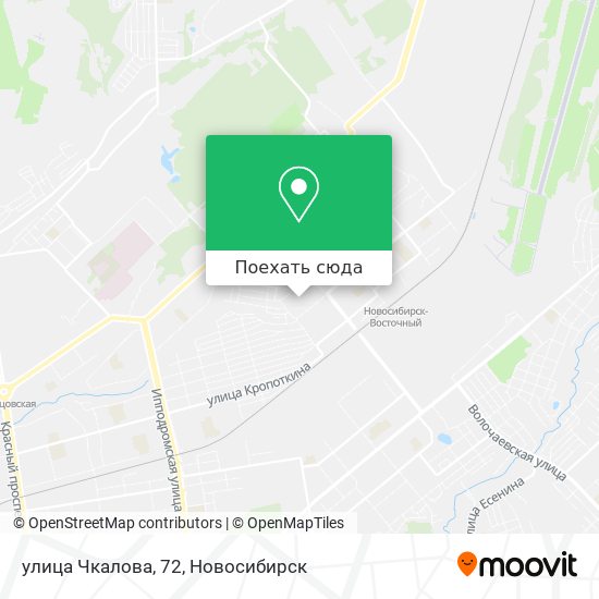 Карта улица Чкалова, 72