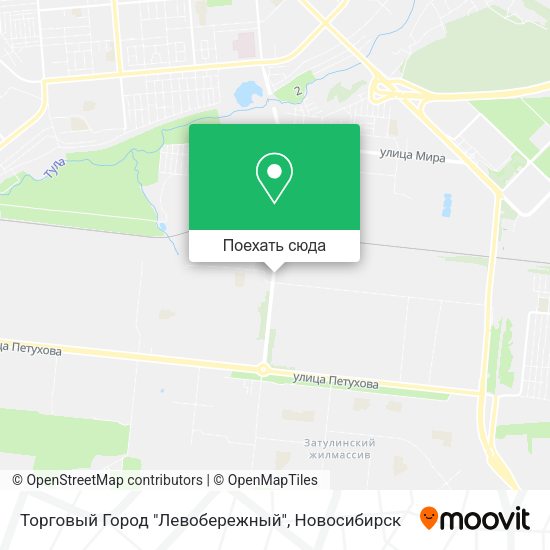 Карта Торговый Город "Левобережный"