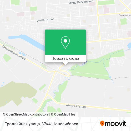 Карта Троллейная улица, 87к4