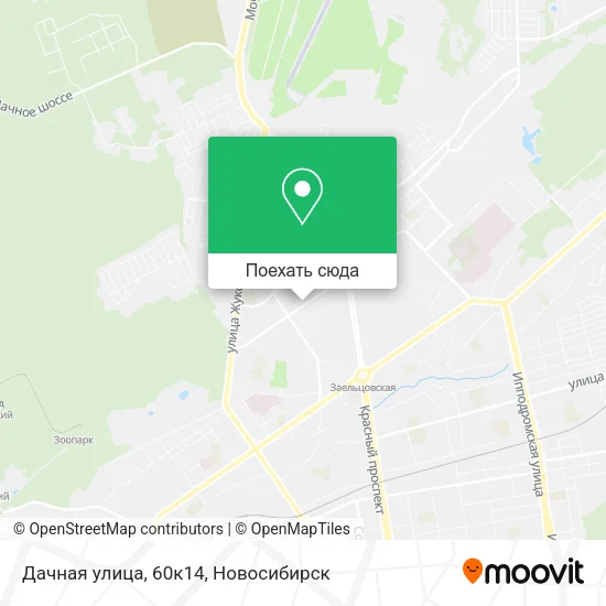 Карта Дачная улица, 60к14