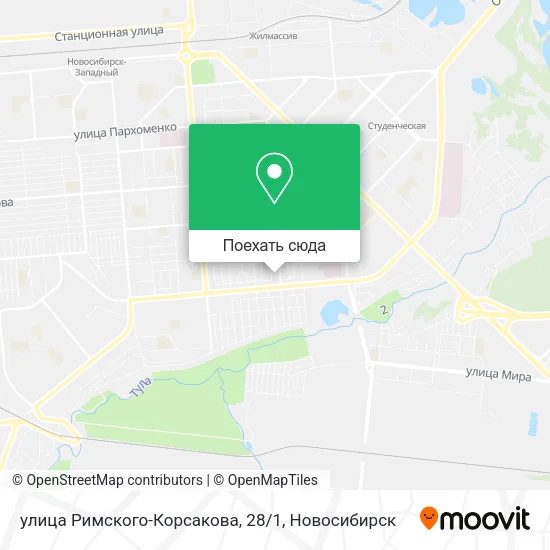 Карта улица Римского-Корсакова, 28/1