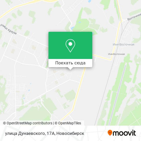 Карта улица Дунаевского, 17А