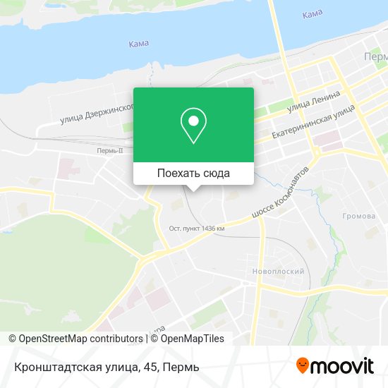 Карта Кронштадтская улица, 45