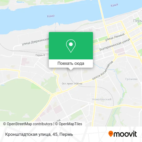 Карта Кронштадтская улица, 45