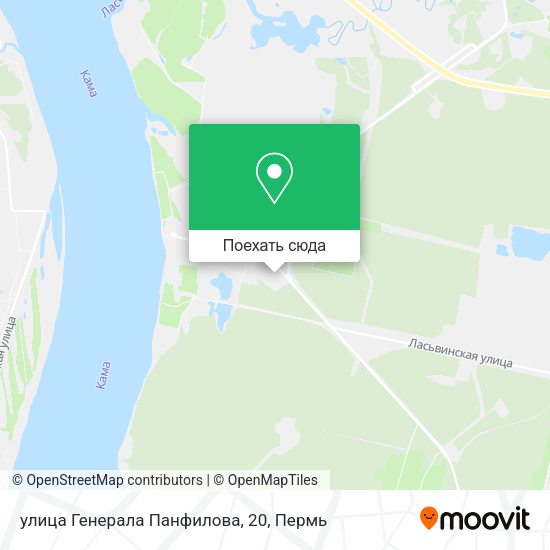 Карта улица Генерала Панфилова, 20