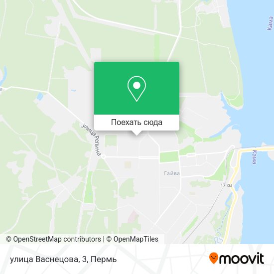 Карта улица Васнецова, 3