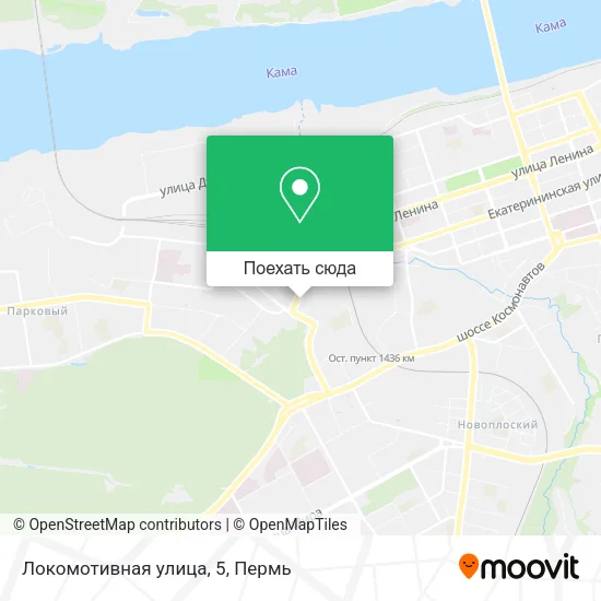 Карта Локомотивная улица, 5