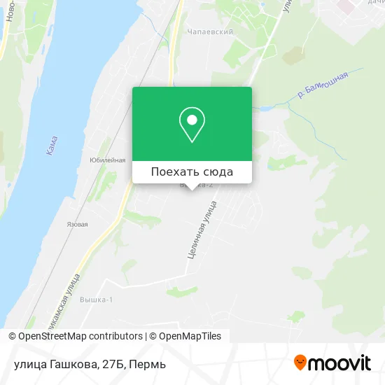 Карта улица Гашкова, 27Б