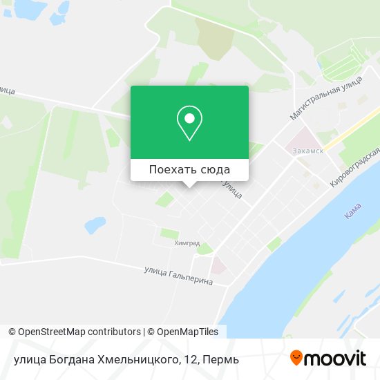Карта улица Богдана Хмельницкого, 12