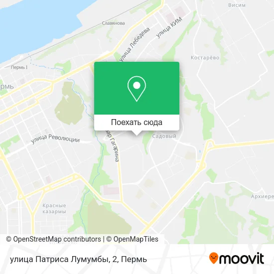 Карта улица Патриса Лумумбы, 2