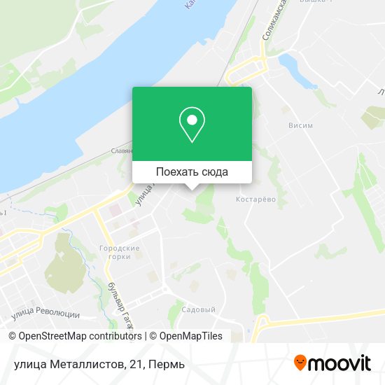 Карта улица Металлистов, 21