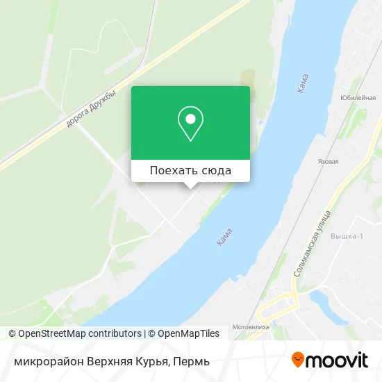 Карта микрорайон Верхняя Курья