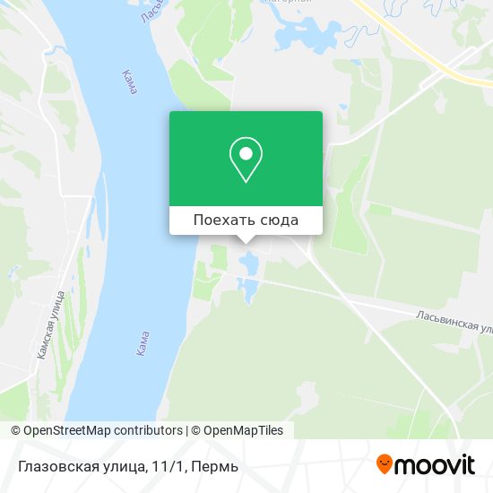 Карта Глазовская улица, 11/1