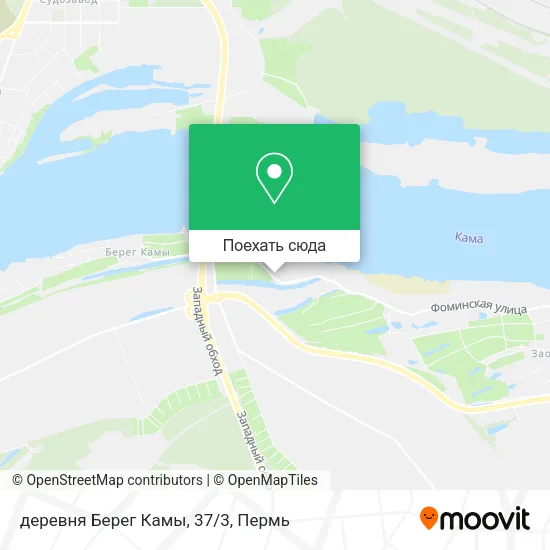 Карта деревня Берег Камы, 37/3