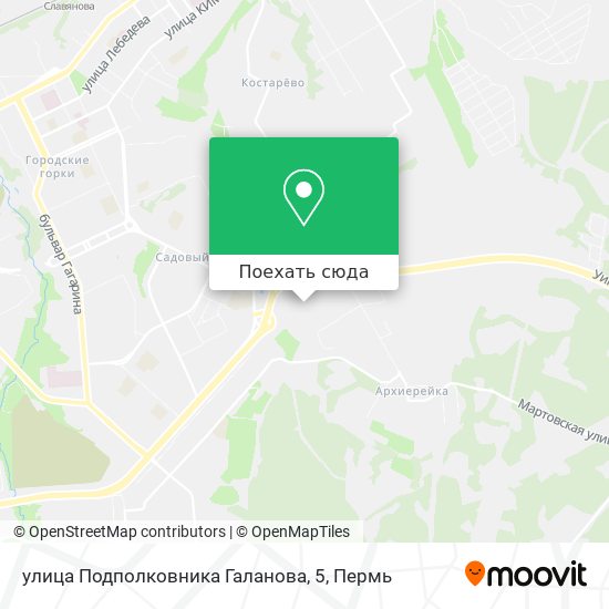 Карта улица Подполковника Галанова, 5